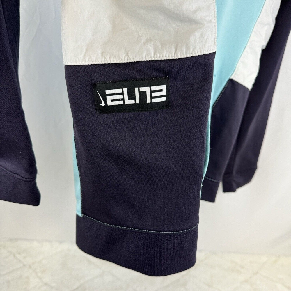 Nike Big Boys -Girls ThermaFIT Elite Full-Zip Hoodie sz XL Turquoise Blue White - Picture 4 of 13